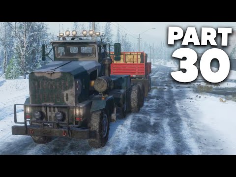 SNOWRUNNER Gameplay Walkthrough Part 30 - FREE DERRY LONGHORN & CHAIN TIRES