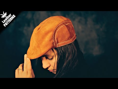 The leather flat cap pattern tutorial - With lining
