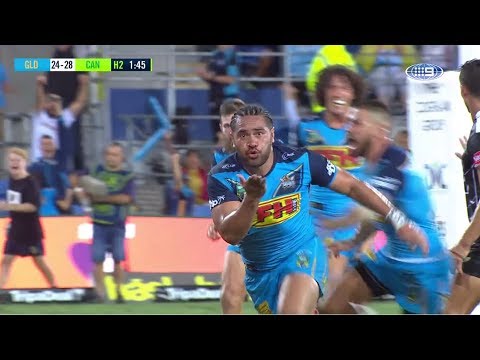 NRL Highlights: Gold Coast Titans v Canberra Raiders - Round 1