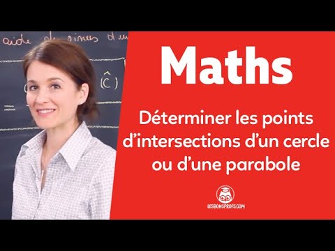 Intersection d'un cercle ou d'une parabole avec une droite parallèle à un axe