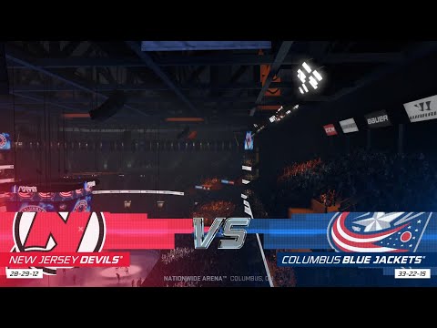 NHL 21 Full Match - New Jersey Devils vs Columbus Blue Jackets - Simulation