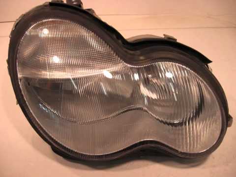 2003 Mercedes C240 Headlight Head lamp ID 2038201061 SMALL HOLD/NTS - mbiparts.com Used OEM M... OEM
