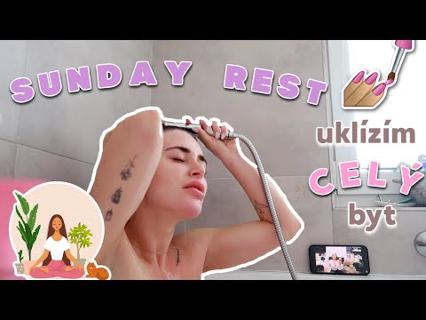 SUNDAY REST VLOG II velký úklid, pečení, beauty night, podcast