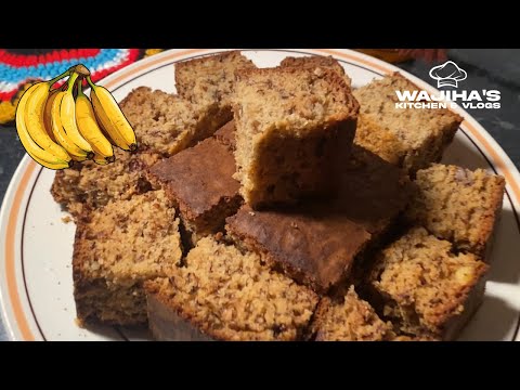 SUPER MOIST & SOFT BANANA CAKE RECIPE | WINTER SPECIAL CAKE RECIPE | Wajiha’s kitchen & vlogs
