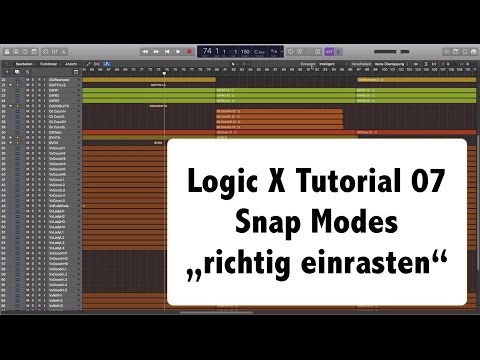 Logic X Tutorial German Part 07 - Snap Modes