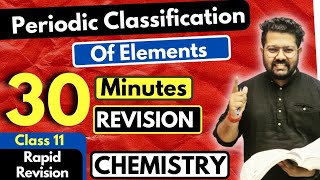 Classification of Elements and Periodicity in Properties Class 11 | Chemistry | 30 Minutes Revision