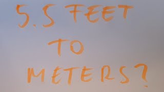 5.5 feet to meters