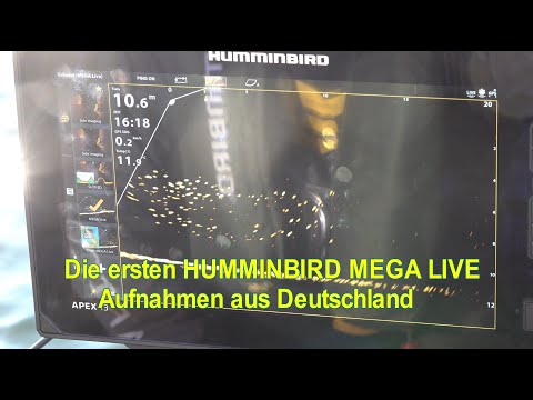 Humminbird Mega Live Imaging auf dem Wasser