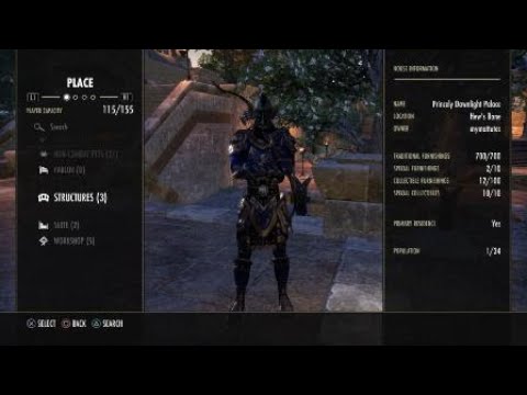 ESO Princely Dawnlight Palace with 700 items