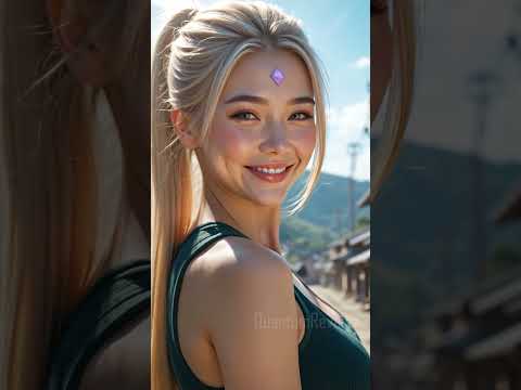 Tsunade, the Fifth Hokage of Konoha, comes to life in stunning hyper-realistic AI-generated art! ✨