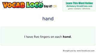 Video thumbnail for hand