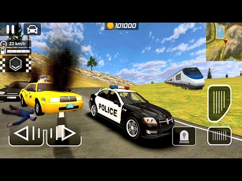police car chase cop drift driving simulator best gameplay video 😱|gamingturbo|