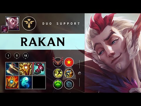 Rakan Support vs Nami - VN Grandmaster Patch 25.24
