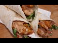 Chicken Tortilla Wraps with Homemade yummy sauce