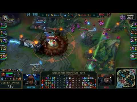 SSG (Ruler Twitch) VS RNG (Uzi Tristana) Highlights - 2017 World Championship Group D3