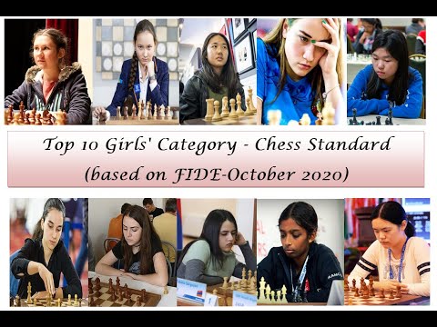 Top 10 Girls Category in Chess Standard (based on FIDE)