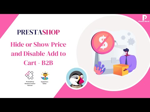 Hide or Show Price and Disable Add to Cart - B2B Prestashop Module