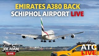 Download lagu 🔴 LIVE: Awaiting Emirates A380 Back at Schiphol | March 7, 2026 mp3