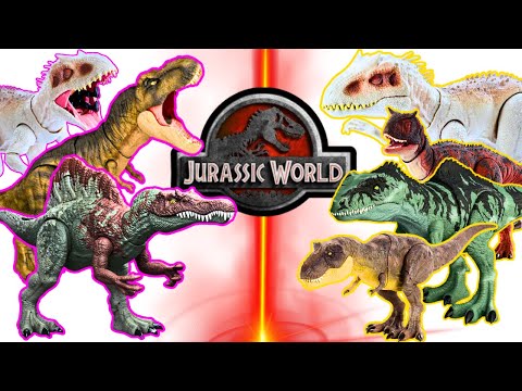 Huge Jurassic World Collection! Ultimate T-Rex, Massive Indominus Rex, Indoraptor, Scorpios Rex |