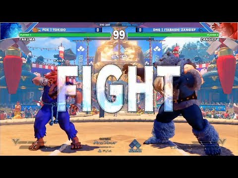 SFV: Echo Fox Tokido vs DNG Itabashi Zangief - EVO 2017 Top 8 - CPT2017