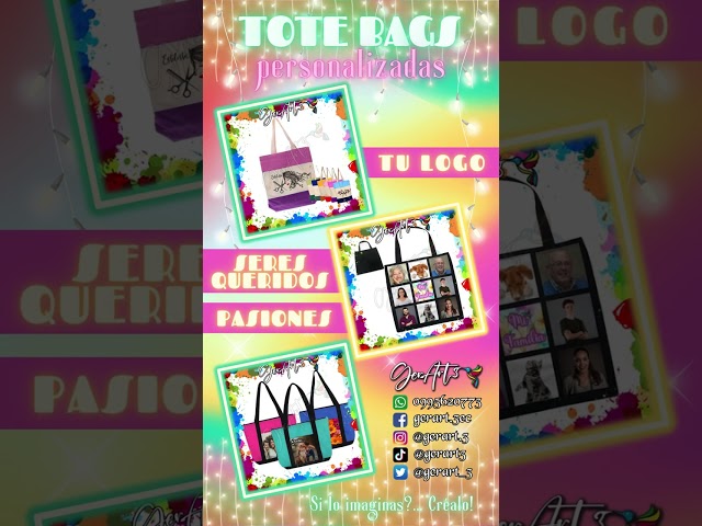 Vídeo relacionado con CUAC REVOLUTION DEREGALOOS Tote Bag Algodón Orgánico Personalizada a tu gusto. Bolsa con Asas Unisex customizada. Detalles para eventos. Regalos originales Día de la Madre.