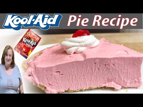 KOOL-AID PIE VINTAGE RECIPE | BAKE WITH ME 4 INGREDIENT, NO BAKE, EASY PIE