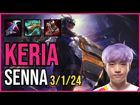 KERIA - SENNA vs FAKER - NAUTILUS Support - KR Grandmaster - Patch 11.3