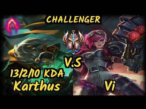 PNGS Cboi (KARTHUS) vs VI - 13/2/10 KDA JUNGLE CHALLENGER GAMEPLAY - EUW