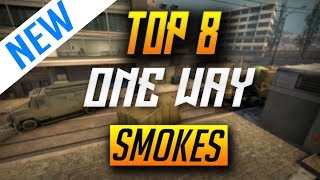 TOP 8 OVERPASS ONE WAY SMOKES - CSGO (2018)