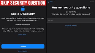 How to Skip/Bypass (Apple ID Security - Answer Security Questions) AppStore iOS iPhone/iPad