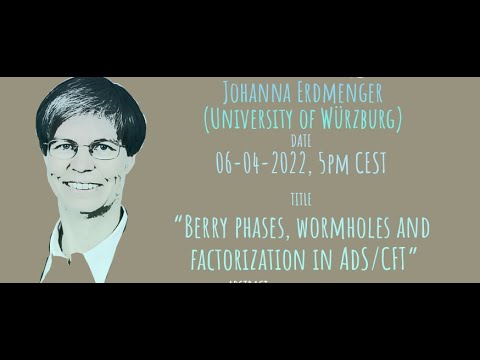 GGI Tea Breaks' Seminar - Johanna Erdmenger (University of Würzburg)