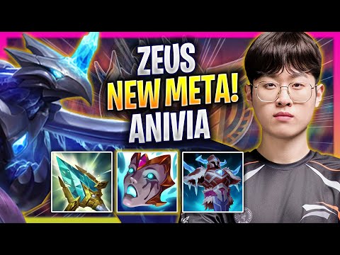ZEUS CRAZY NEW META ANIVIA TOP! - HLE Zeus Plays Anivia TOP vs Rumble! | Season 2025