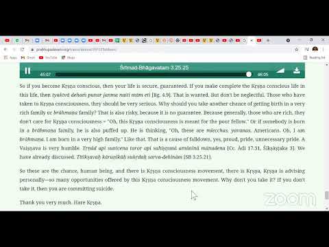 Śrīmad-Bhāgavatam 3.25.25 by Srila Prabhupad