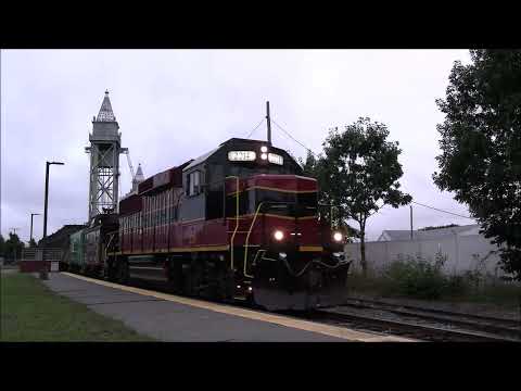 Mass Coastal 2014 pulls cabooses, Energy Train, and tank car - 8/2023