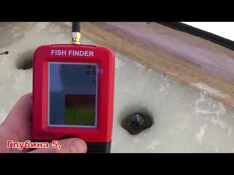 Эхолот Fish finder Outlife XJ 01 небольшой тест на зимней рыбалке и настройка меню