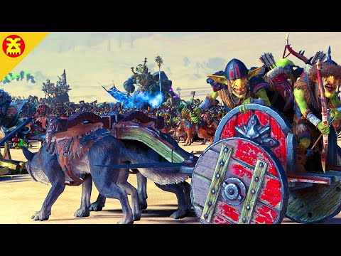 GREENSKINS and SKAVEN vs VAMPIRE COAST and TOMB KINGS - Massive Warhammer Battle