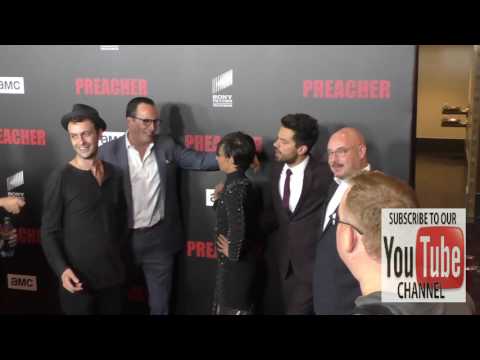 Preacher Cast at the Premiere Of AMC's Preacher at Regal LA Live Stadium 14 in Los Angeles