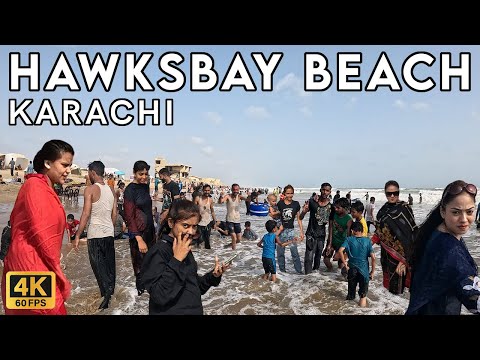 Hawksbay Beach Karachi - Walking Tourist 4K