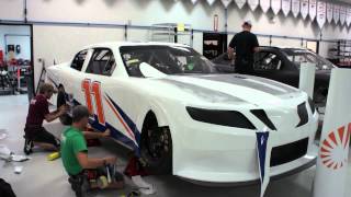 Elliott Sadler's No. 11 Stratasys Toyota Gets Wrapped