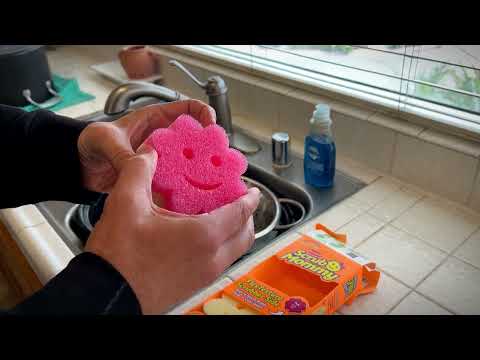 Scrub Daddy Scrub Mommy  Dish Scrubber + Non-Scratch Cleaning Sponges Multi-Surface Safe Dual-Sided
