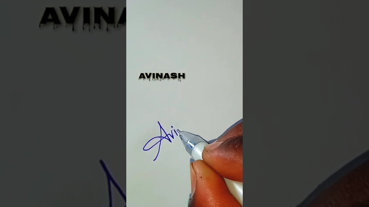 Signature by Avinash 😱 || A Alphabet Signature #ytshorts #viral #shorts #signature #art #yt
