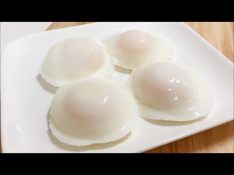 완벽한 수란 만드는 방법♡기름 없이 깔끔하고 담백한 수란..