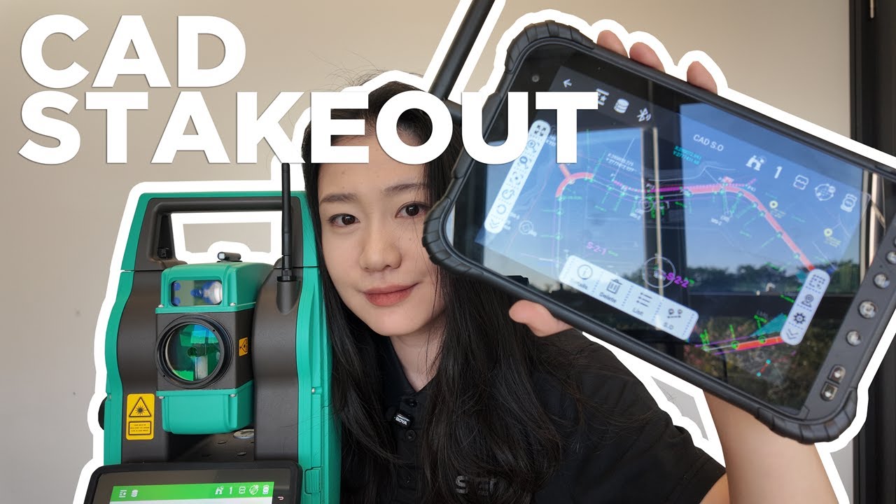 AXIS10 Robotic Total Station Tutorials | CAD Stake Out #STEC #surveyor