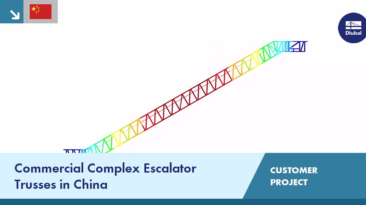 CP 001195 | Commercial Complex Escalator Trusses in China