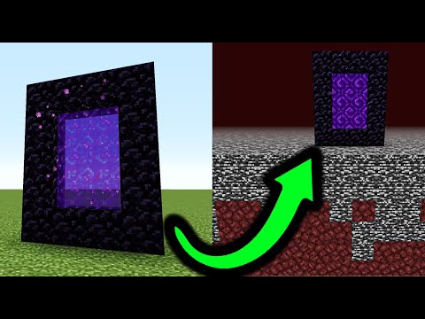 Rays Works - Nether Portal Trick to get above Bedrock! | Minecraft