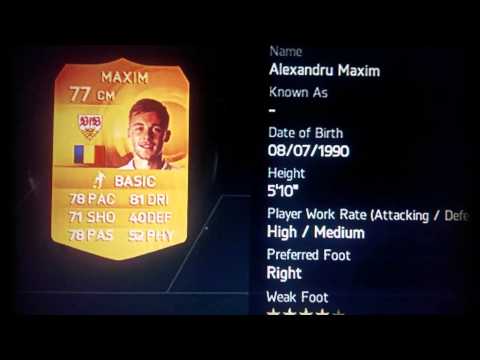 Fifa 15 Maxim:4 stars weak foot,5 stars skill move