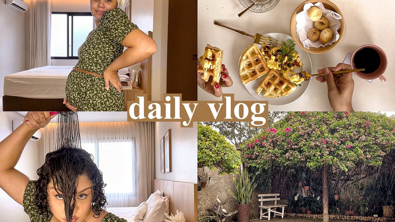 VLOG | nosso sábado chuvoso e aconchegante, rotina em família, finalizando cabelo… 🌧️☕️🍂