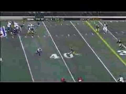 Brian Westbrook Running over J. Vilma of the Jets