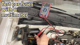 How to test car fuses with a multimeter