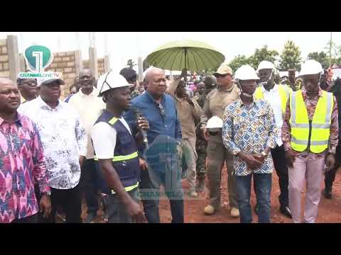 Mahama Inspects 24-Hour Economy Market Project in Wa West